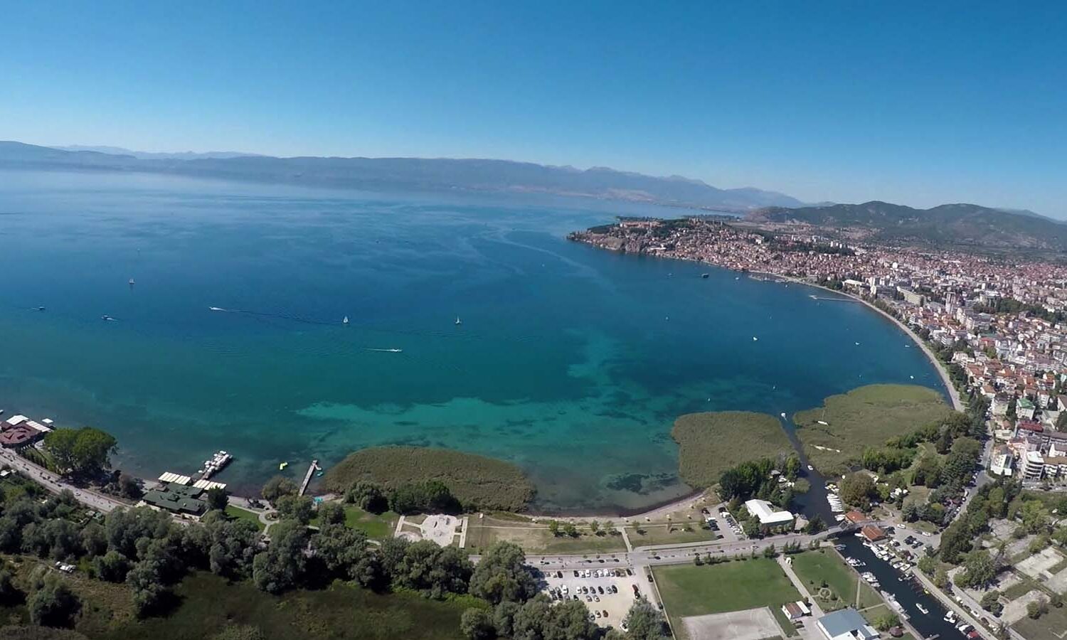 Ohrid city view from above