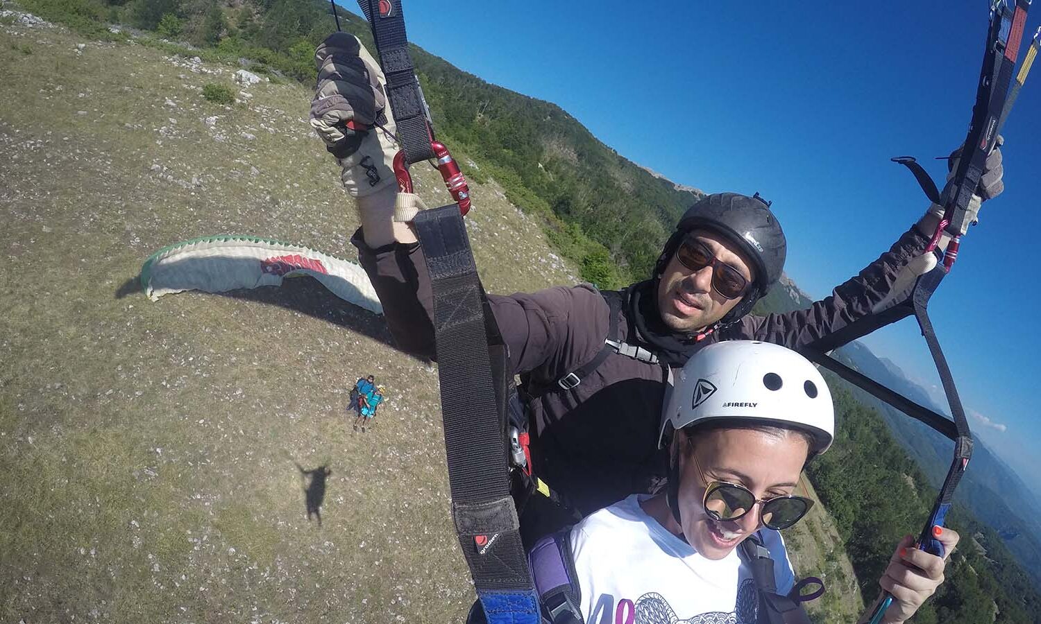 Taking-off from mountain Jablanica