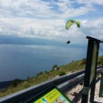 Paragliding above Galicica National Park and Ohrid Lake