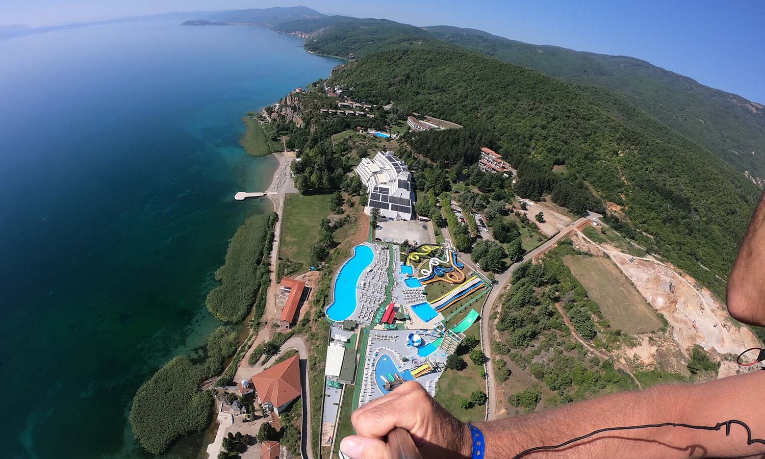 Paragliding from Jablanica above Aqua Park Struga