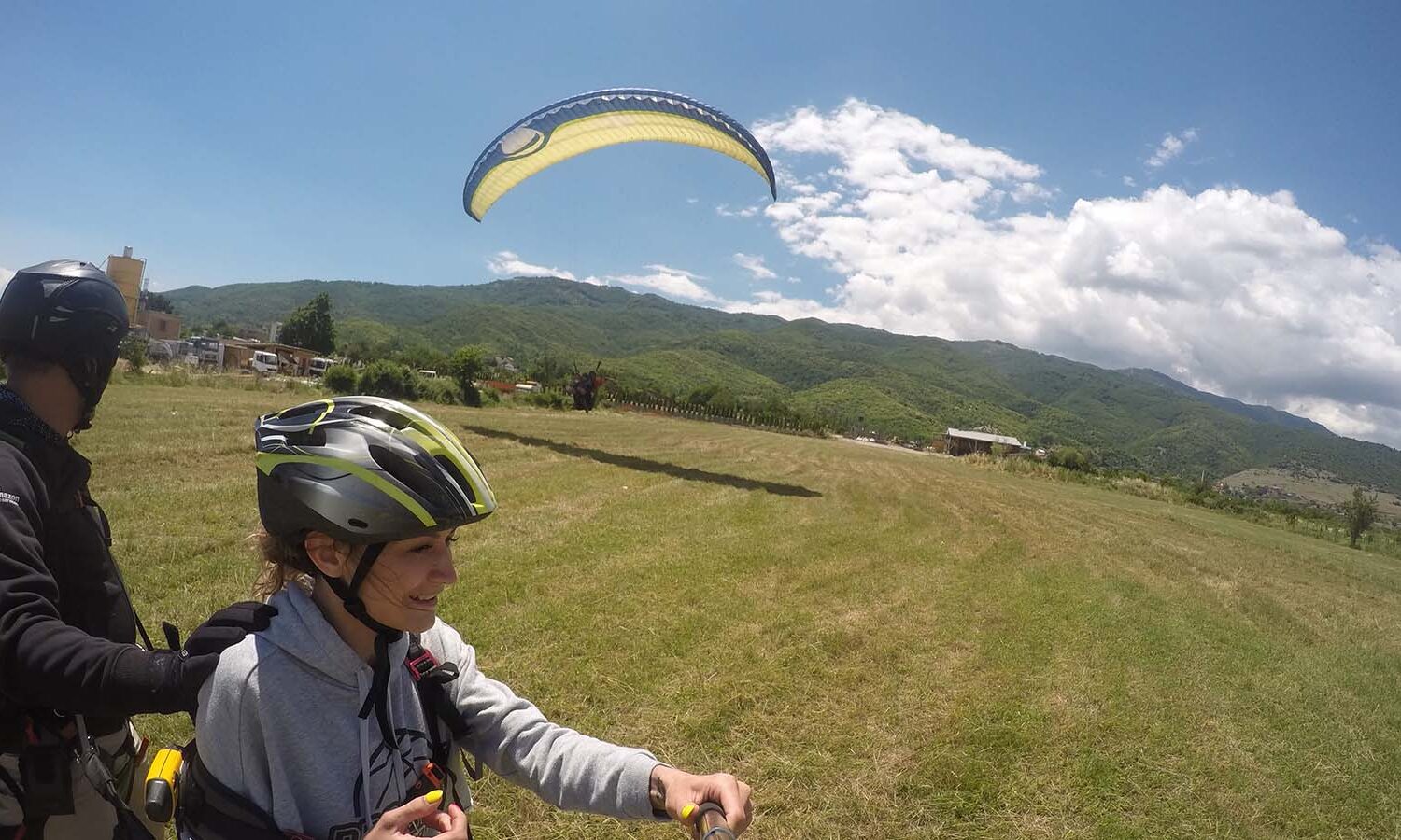 Landing place at Jablanica paragliding side