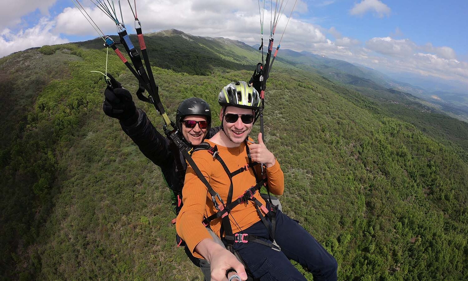 Paragliding form Jablanica mountain