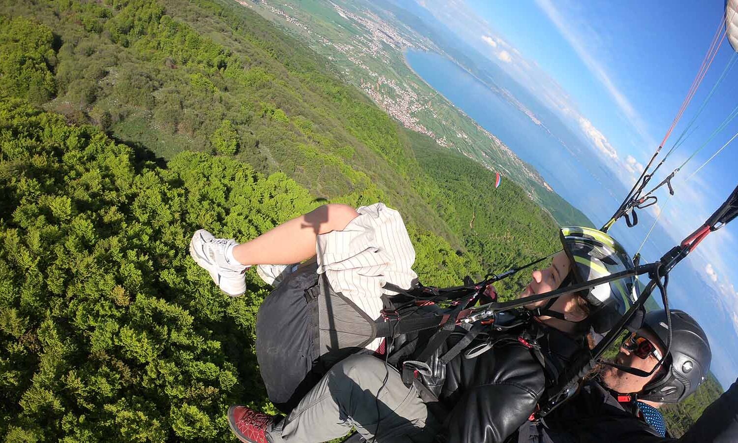 Paragliding form Jablanica mountain