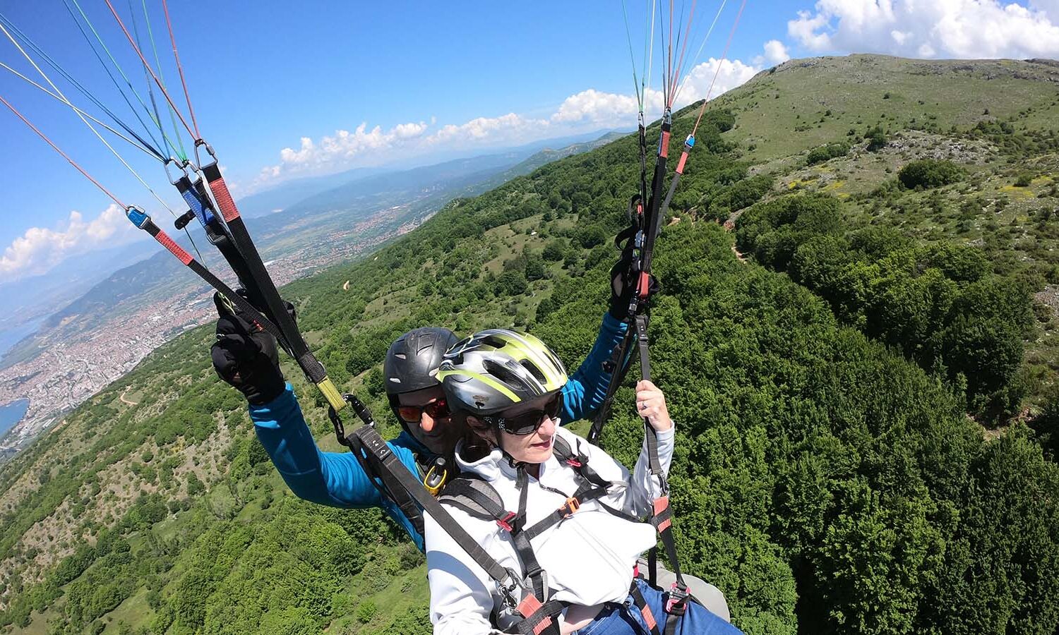 Paragliding from Highest Point Krstec in Ohrid