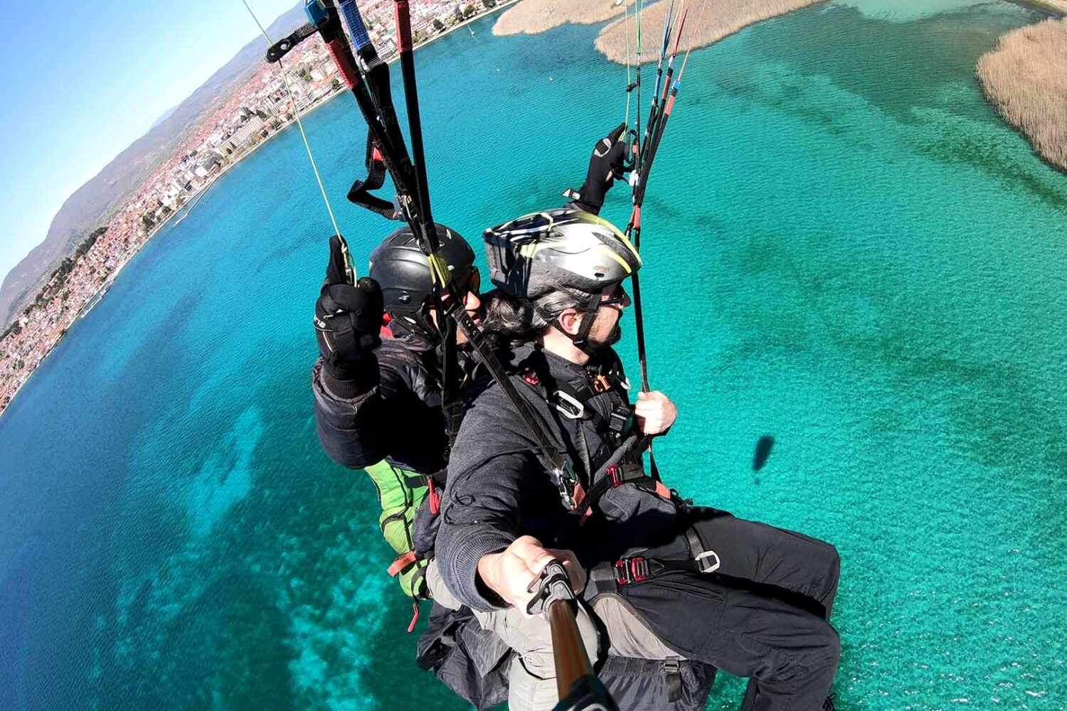 Paragliding Ohrid from Highest Point